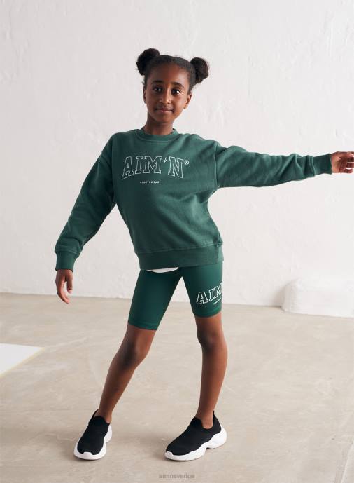 barn AIM'N pinjegrön mini collegetröja Kläder NBT4890