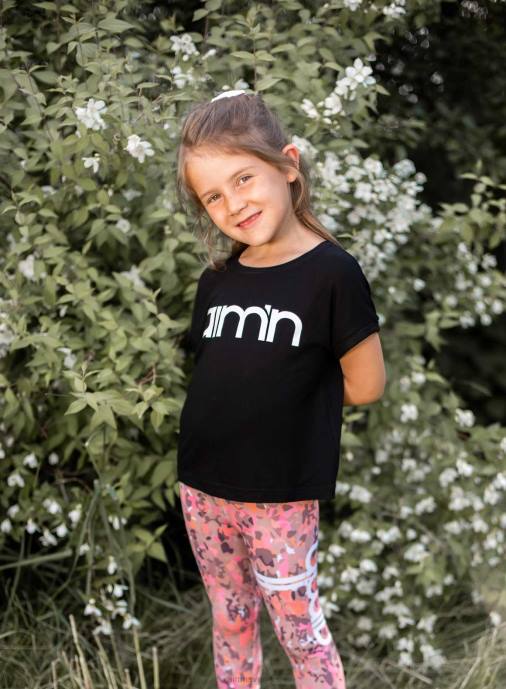 barn AIM'N svart mini rullärmad topp Kläder NBT4887