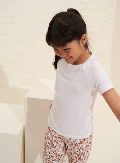 barn AIM'N vit mini kort ärm hela dagen Kläder NBT4888