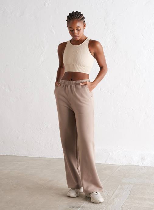 kvinnor AIM'N espresso träningsbyxor med rak passform Kläder NBT4673