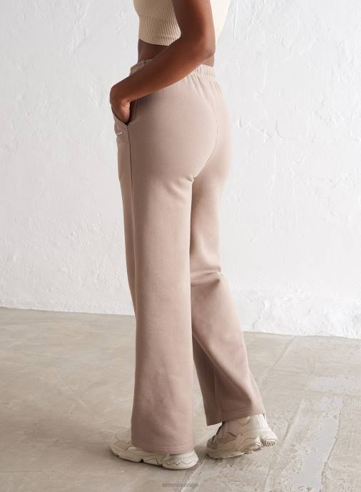 kvinnor AIM'N espresso träningsbyxor med rak passform Kläder NBT4673