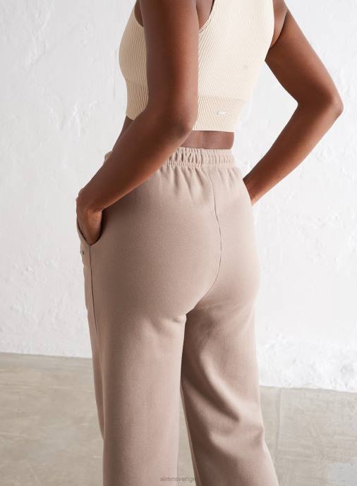 kvinnor AIM'N espresso träningsbyxor med rak passform Kläder NBT4673