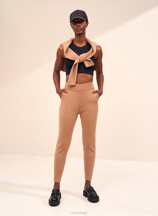 kvinnor AIM'N kamel perfekt stickade byxor Kläder NBT4713