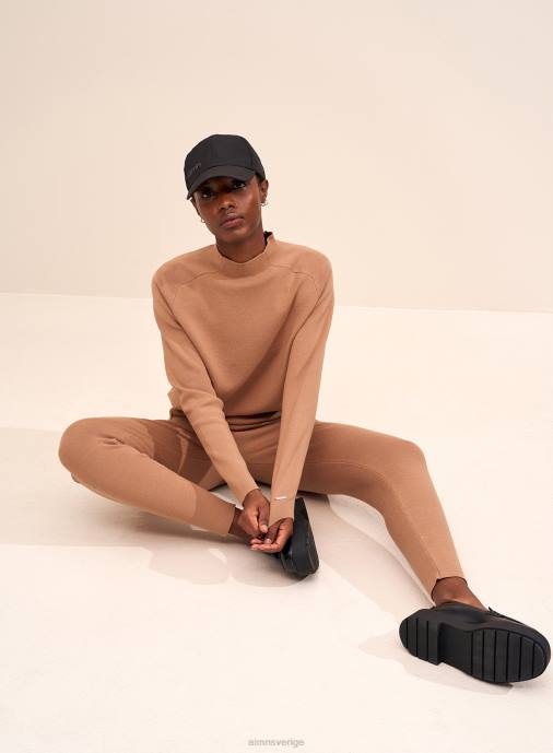 kvinnor AIM'N kamel perfekt stickade byxor Kläder NBT4713