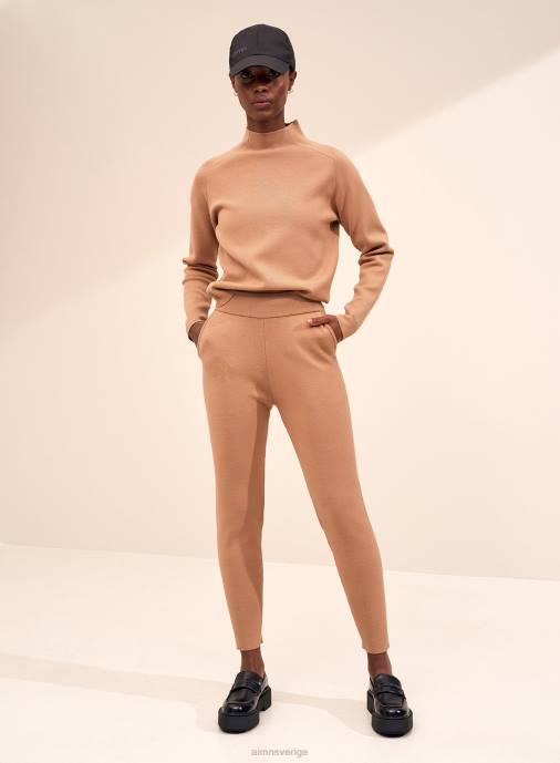 kvinnor AIM'N kamel perfekt stickade byxor Kläder NBT4713