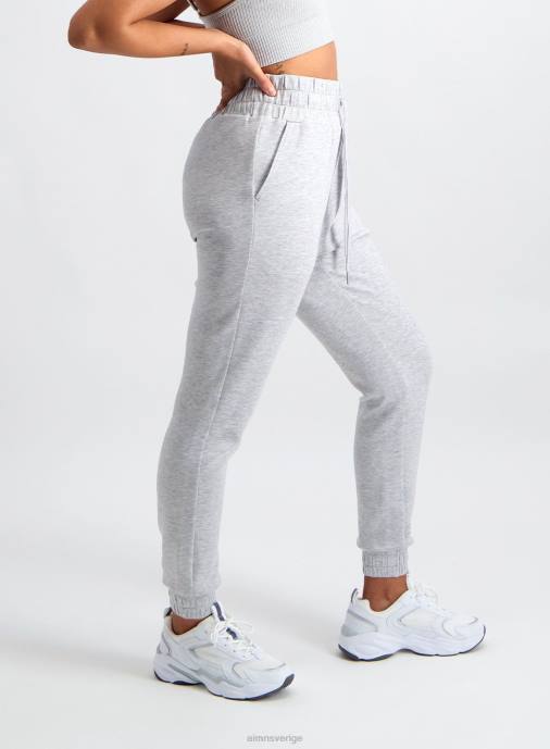 kvinnor AIM'N ljusgrå melange bekväma träningsbyxor Kläder NBT4655