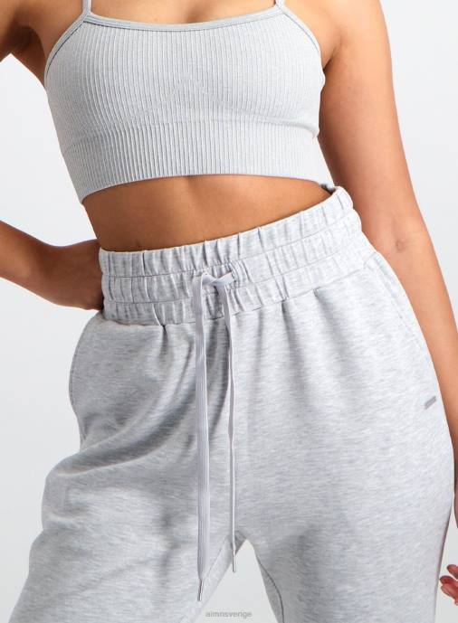 kvinnor AIM'N ljusgrå melange bekväma träningsbyxor Kläder NBT4655