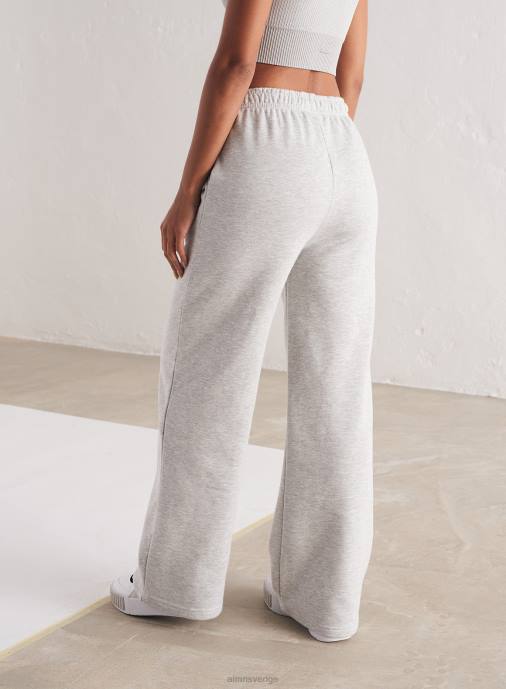 kvinnor AIM'N ljusgrå melange träningsbyxor med rak passform Kläder NBT4660