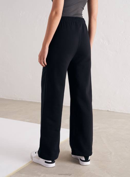 kvinnor AIM'N svart logotyp träningsbyxor med rak passform Kläder NBT4671