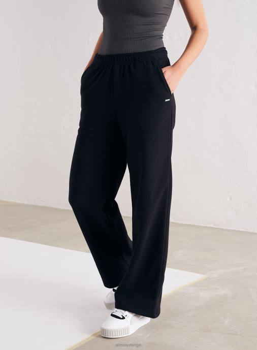 kvinnor AIM'N svart logotyp träningsbyxor med rak passform Kläder NBT4671