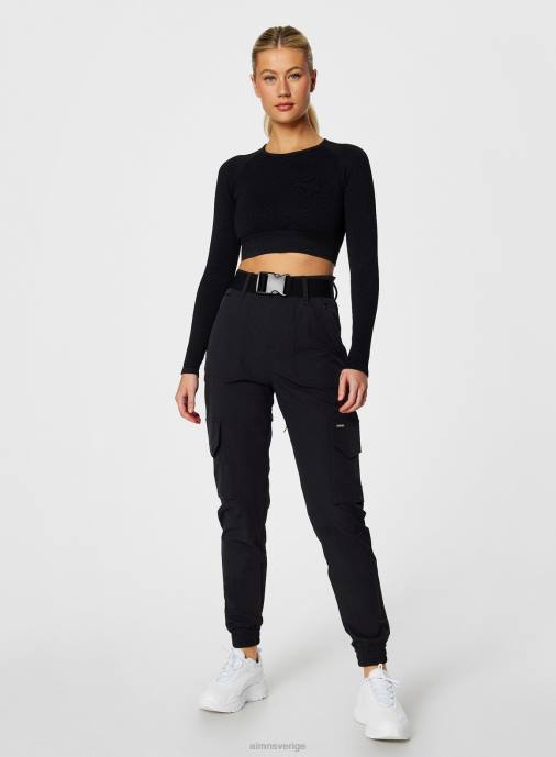 kvinnor AIM'N svarta cargobyxor Kläder NBT4698