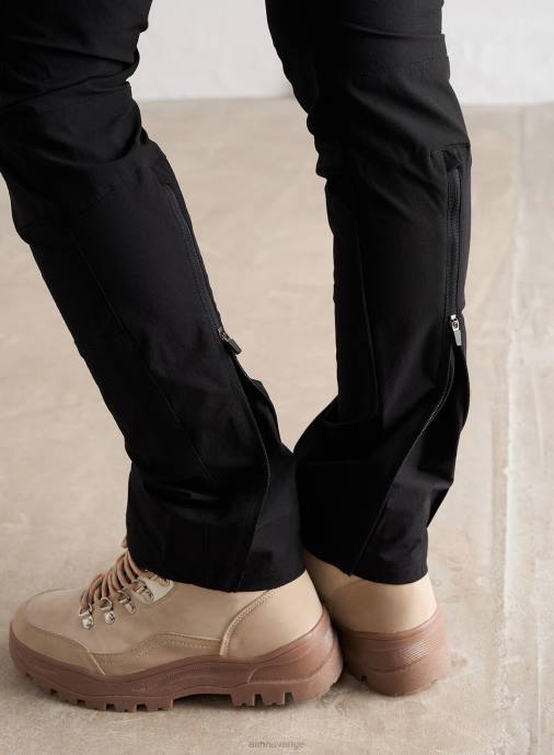 kvinnor AIM'N svarta friluftsbyxor Kläder NBT4706