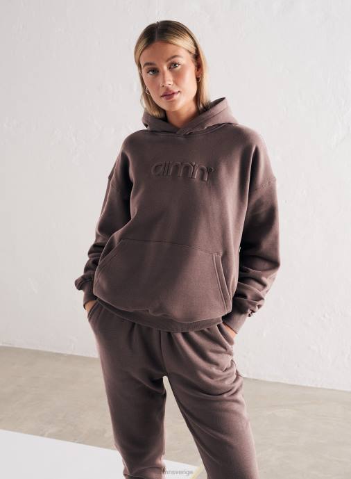 kvinnor AIM'N macchiato-logotyp svetthuva Kläder NBT4650