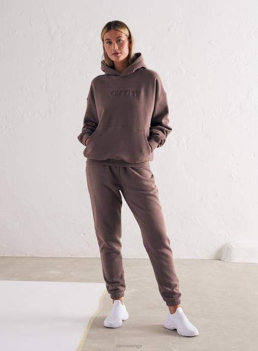 kvinnor AIM'N macchiato-logotyp svetthuva Kläder NBT4650