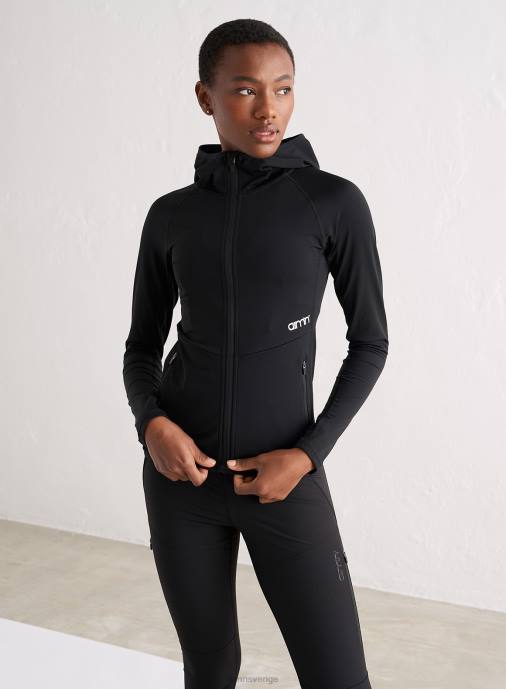 kvinnor AIM'N svart huva med dragkedja Kläder NBT4364