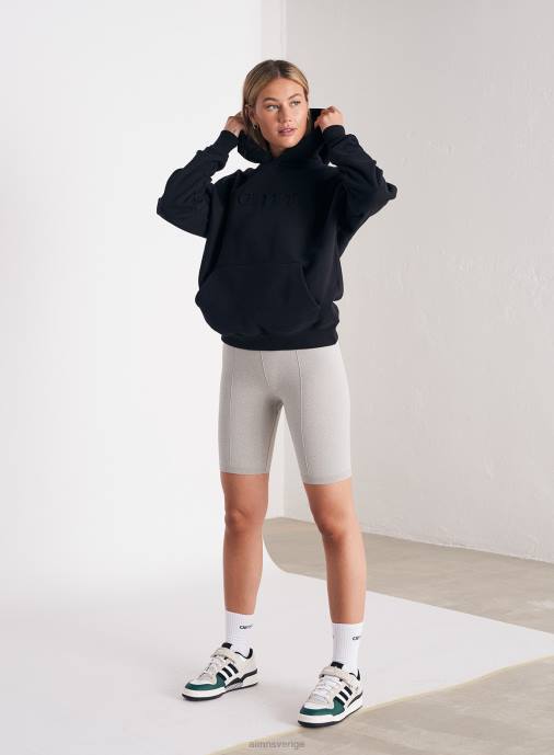 kvinnor AIM'N svetthuva med svart logotyp Kläder NBT4656