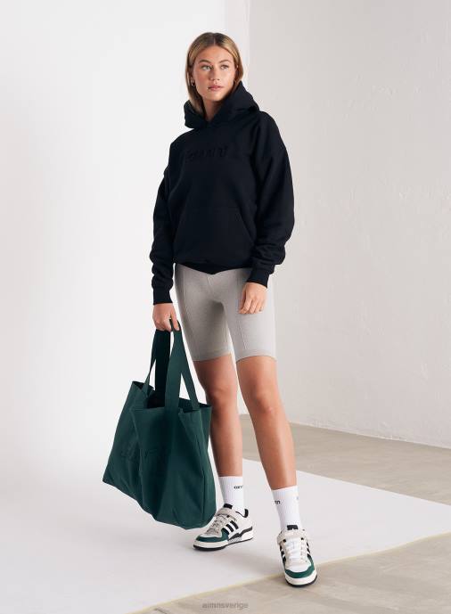 kvinnor AIM'N svetthuva med svart logotyp Kläder NBT4656