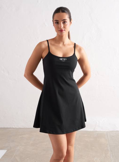 kvinnor AIM'N svart kant mjuk klänning Kläder NBT4596