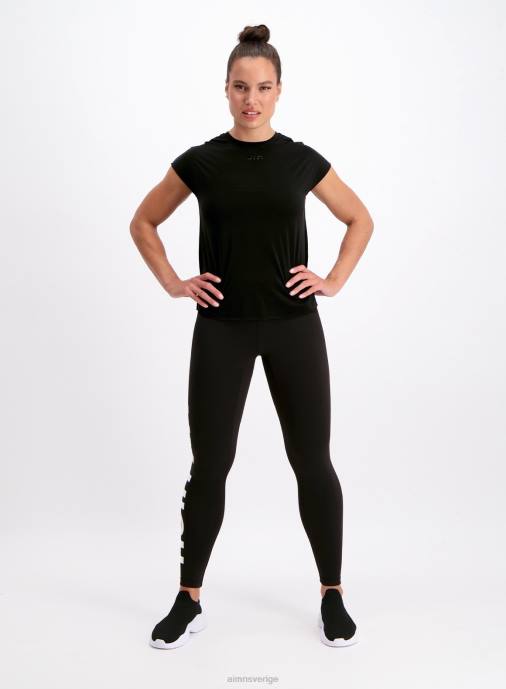 kvinnor AIM'N svart genomskinlig tech kepshylsa Kläder NBT4420