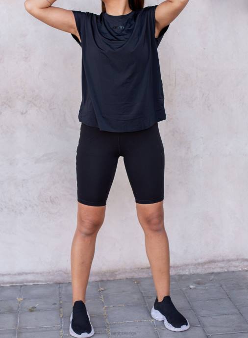 kvinnor AIM'N svart genomskinlig tech kepshylsa Kläder NBT4420