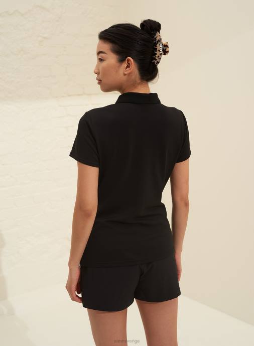 kvinnor AIM'N svart klassisk polo Kläder NBT4406