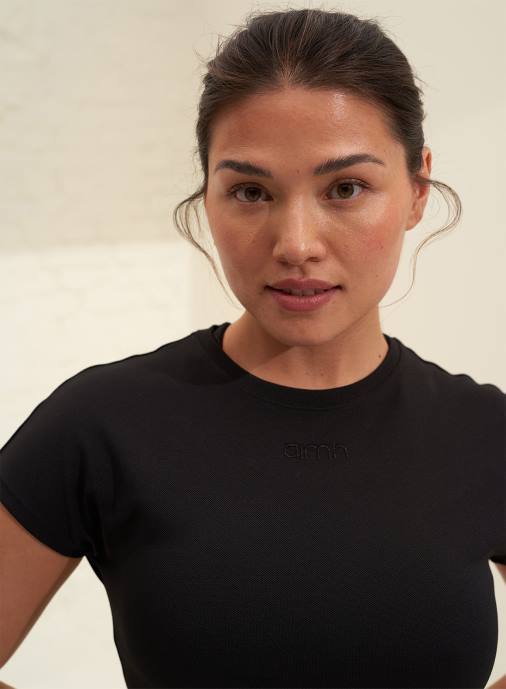 kvinnor AIM'N svart luftig topp Kläder NBT4447