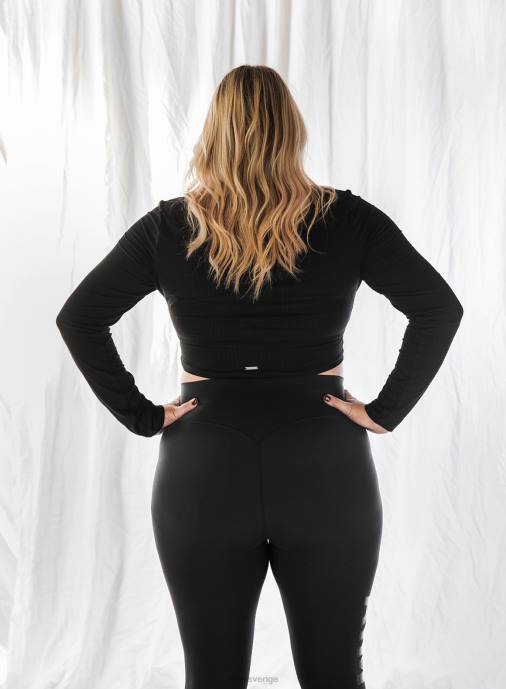 kvinnor AIM'N svart ribbstickad topp Kläder NBT4413