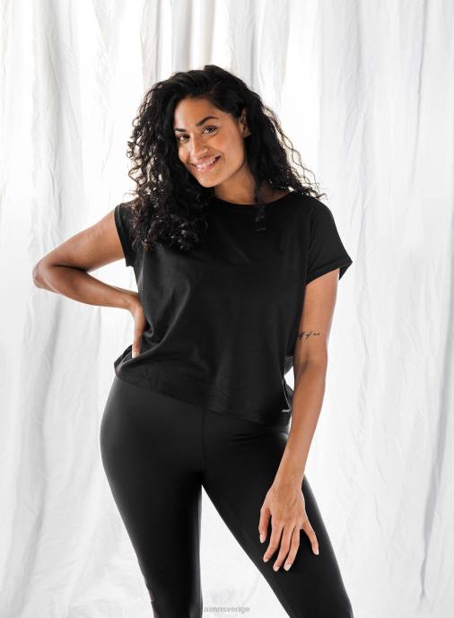 kvinnor AIM'N svart rullärmad topp Kläder NBT4444