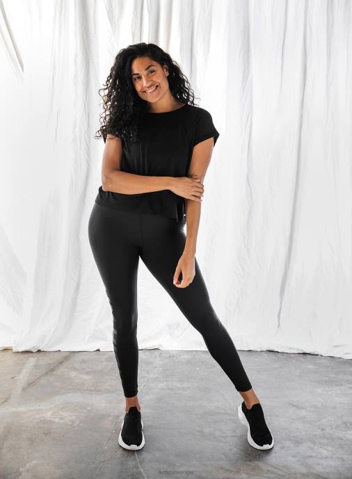 kvinnor AIM'N svart rullärmad topp Kläder NBT4444