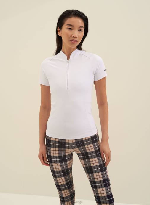 kvinnor AIM'N vit favorit dragkedja kort ärm Kläder NBT4373