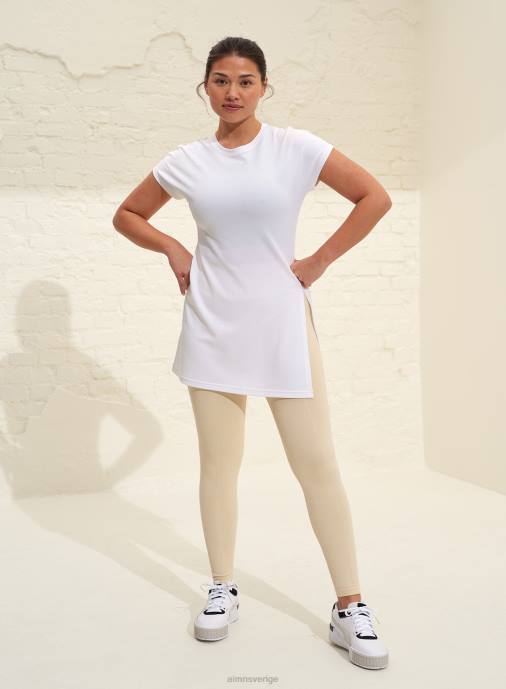 kvinnor AIM'N vit luftig slitsad topp Kläder NBT4445