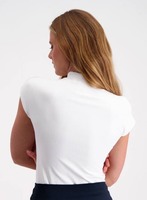 kvinnor AIM'N vit lyxig sömlös pikétröja Kläder NBT4391