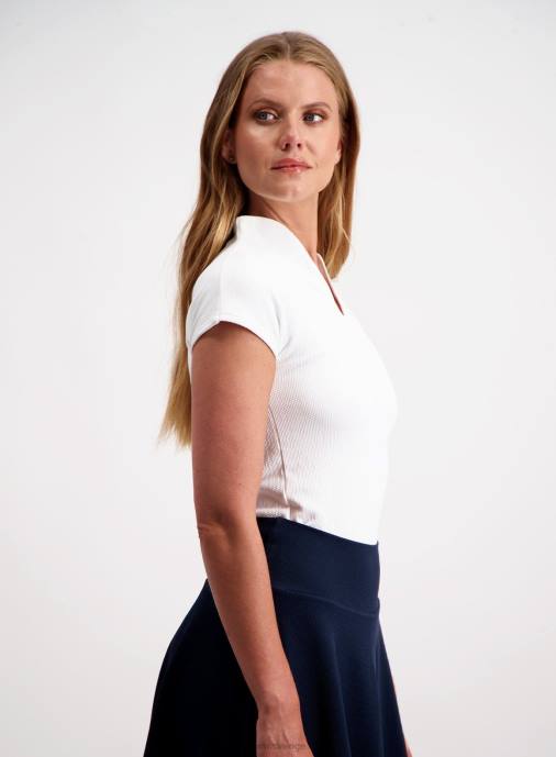 kvinnor AIM'N vit lyxig sömlös pikétröja Kläder NBT4391