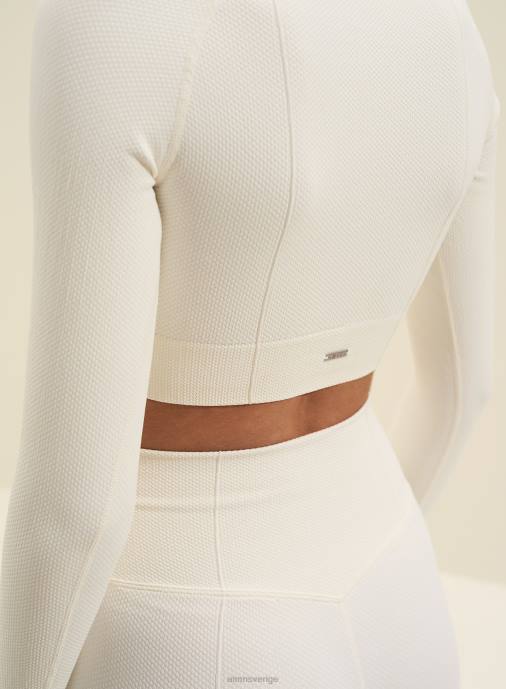 kvinnor AIM'N benvit lyxig sömlös lång ärm Kläder NBT4303