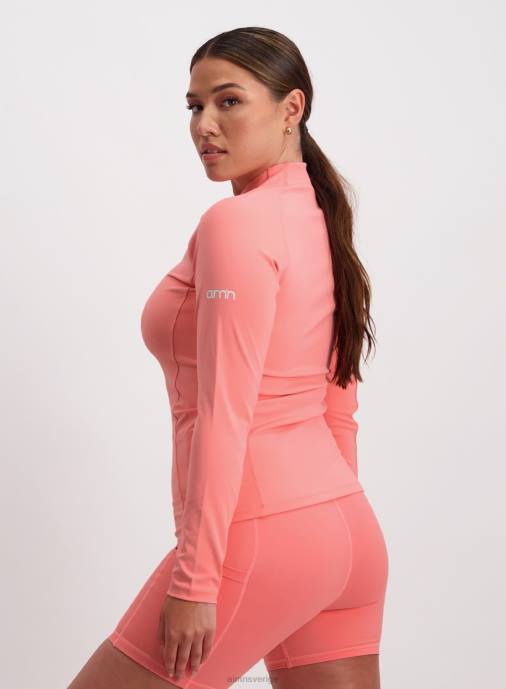 kvinnor AIM'N korall favorit dragkedja lång ärm Kläder NBT4437