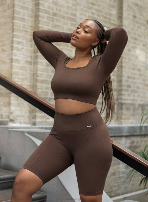 kvinnor AIM'N macchiato luxe sömlös lång ärm Kläder NBT4318