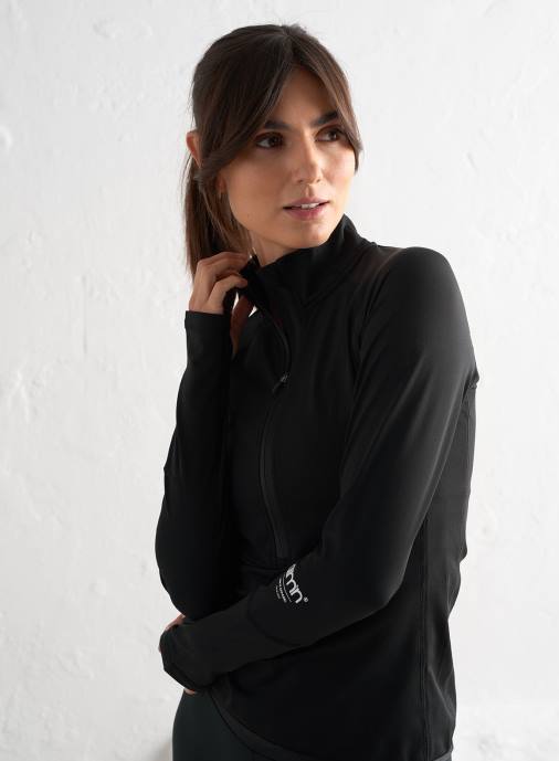 kvinnor AIM'N svart prestanda halv dragkedja Kläder NBT4371