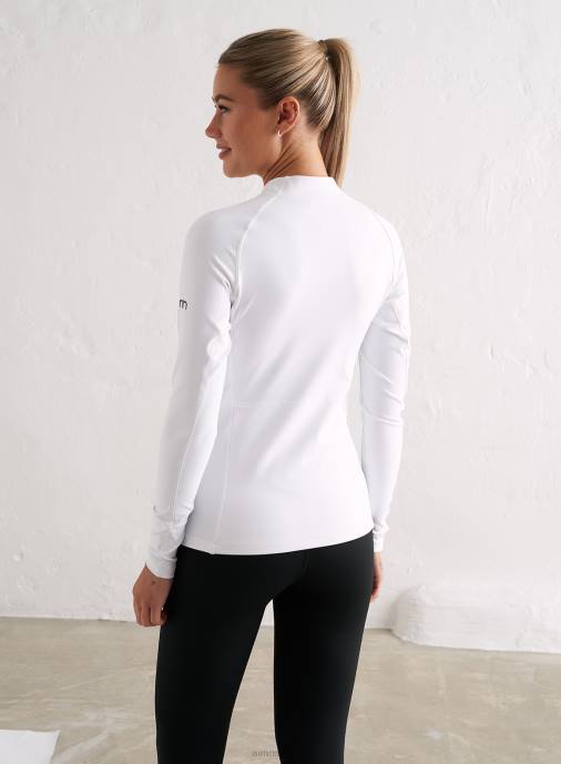 kvinnor AIM'N vit favorit dragkedja lång ärm Kläder NBT4345