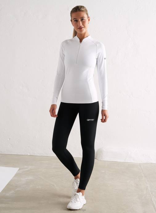 kvinnor AIM'N vit favorit dragkedja lång ärm Kläder NBT4345