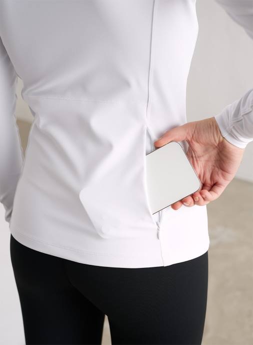 kvinnor AIM'N vit favorit dragkedja lång ärm Kläder NBT4345