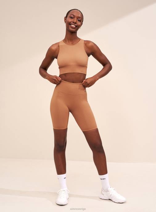 kvinnor AIM'N kamelribbade sömlösa bikershorts Kläder NBT4574