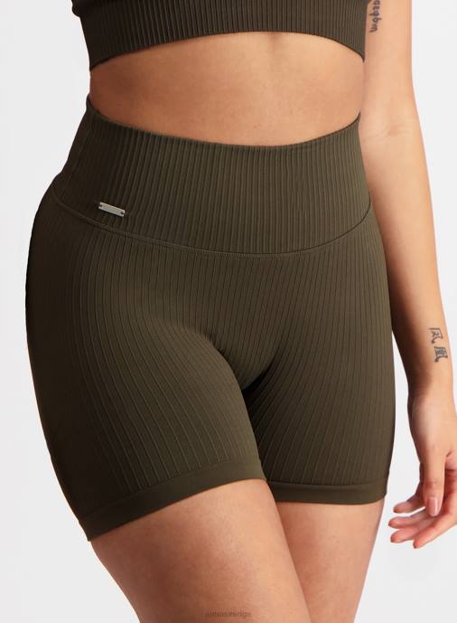 kvinnor AIM'N khaki ribbad midi bikershorts Kläder NBT4500