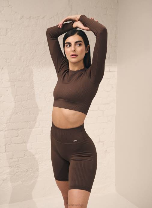 kvinnor AIM'N macchiato ribbade sömlösa bikershorts Kläder NBT4496