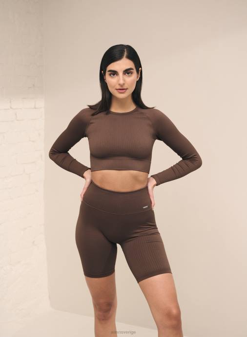 kvinnor AIM'N macchiato ribbade sömlösa bikershorts Kläder NBT4496