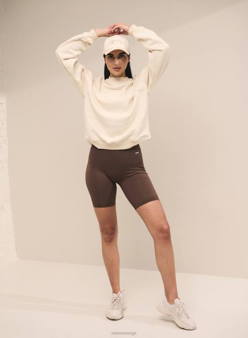 kvinnor AIM'N macchiato ribbade sömlösa bikershorts Kläder NBT4496