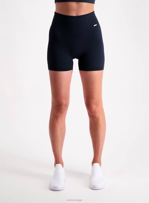 kvinnor AIM'N marinblå lyxiga sömlösa midi-bikershorts Kläder NBT4536