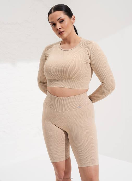 kvinnor AIM'N sandtvättade ribbade sömlösa bikershorts Kläder NBT4532