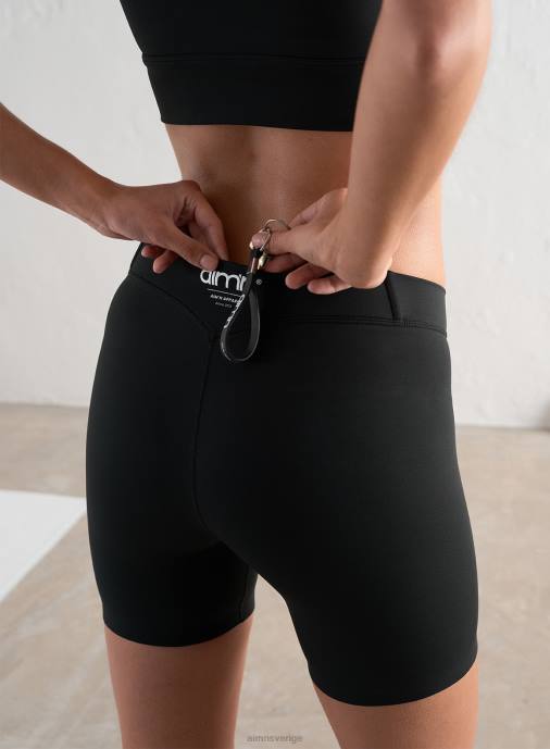 kvinnor AIM'N svart kant kärna midishorts låg midja Kläder NBT4531