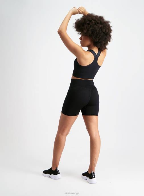 kvinnor AIM'N svarta ribbade midi bikershorts Kläder NBT4464