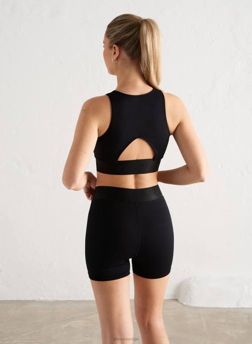 kvinnor AIM'N svarta sömlösa midishorts Kläder NBT4518